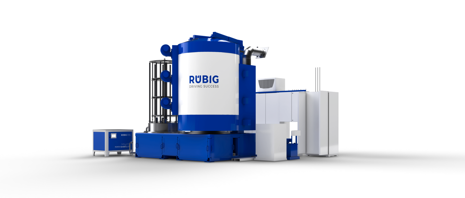 Hartstoffbeschichtungsanlage RÜBIG – vollautomatisierte Anlage zur DLC-Beschichtung für Werkstoffoptimierung.