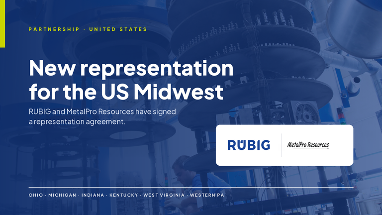 RUBIG partners with MetalPro Resources to strengthen sales of nitriding and coating systems across the US Midwest.